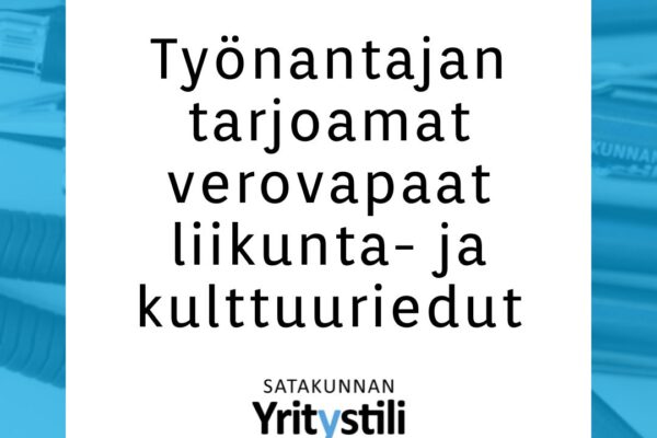 Työnantajan tarjoamat verovapaat liikunta- ja kulttuuriedut